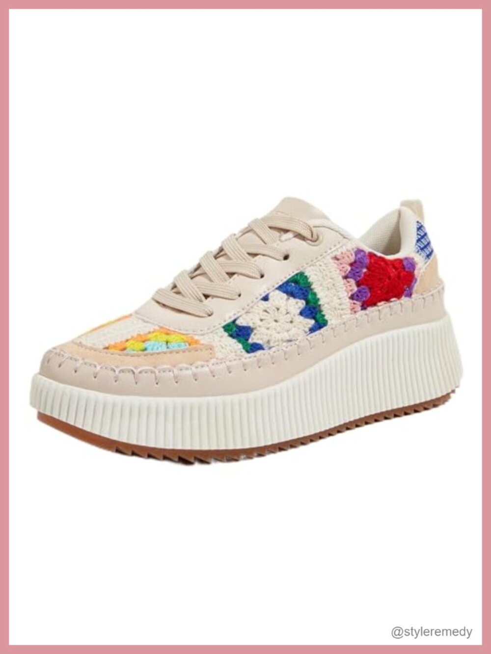 Woven Platform Sneakers Low Top Lace Up Light Up Casual Walking Shoes